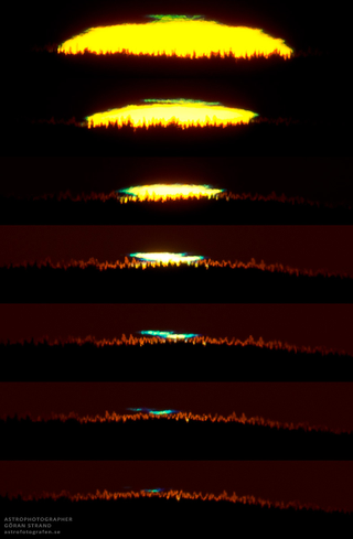 Illustration for article titled Why, Exactly, Does The Sun Turn Green?